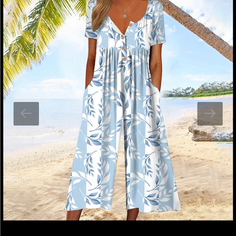Cute jumpsuit, sky blue